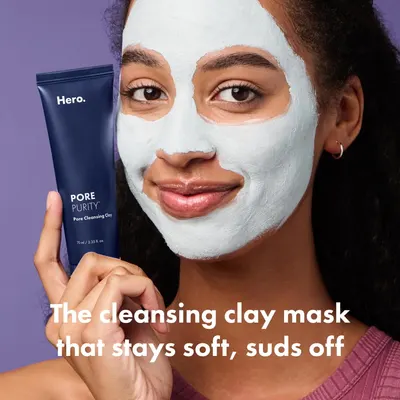 Highlights the unique feature of a clay mask that remains soft and easy to remove, addressing a common pain point of traditional clay masks that harden and…