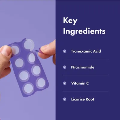 Highlights the main active ingredients in the product to inform customers about its composition and potential benefits.