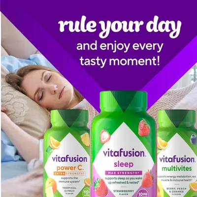Secondary Images for vitafusion Max Strength 10 mg Melatonin Gummies