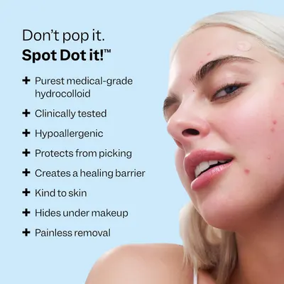 Highlights multiple benefits of the product for treating and protecting acne-prone skin, emphasizing its medical-grade quality and gentle effectiveness.