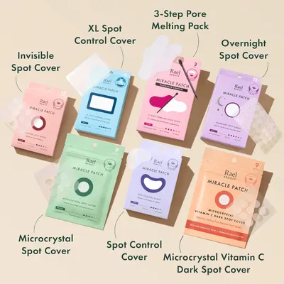 Showcases the full range of acne treatment patches available, highlighting different types for various skin concerns. Assists customers in selecting the right acne patch for their specific skin…
