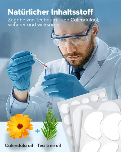 Highlights the product's use of natural tea tree and calendula oils, emphasizing safety and effectiveness. Reassures customers about the product's safety and…