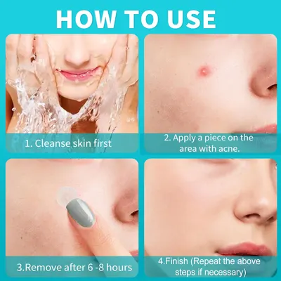 Demonstrates the step-by-step process of using an acne treatment product, helping customers understand proper application for best results.