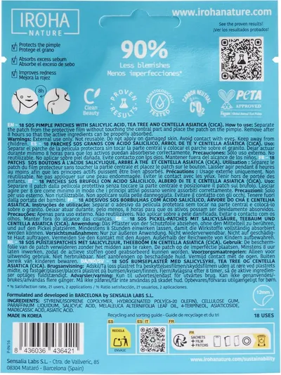 Highlights multiple benefits of the product for treating acne, including pimple protection, sebum absorption, and redness improvement. Shows how to apply the…