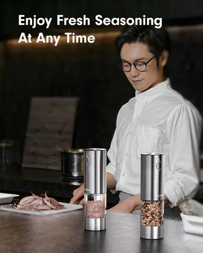 Highlights the ability to enjoy freshly ground seasoning at any time, emphasizing convenience and quality of flavor.