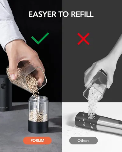 Demonstrates how the Forlim product is easier to refill compared to competitors, highlighting its user-friendly design.