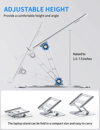 Highlights the product's adjustable height feature to show how it provides comfort and versatility for users.