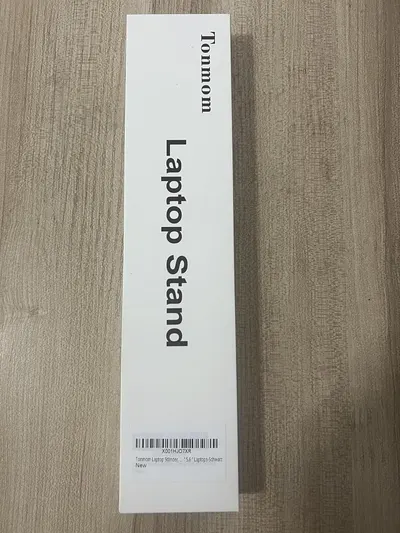 Displays the product name 'Laptop Stand' to clearly identify what the item is.