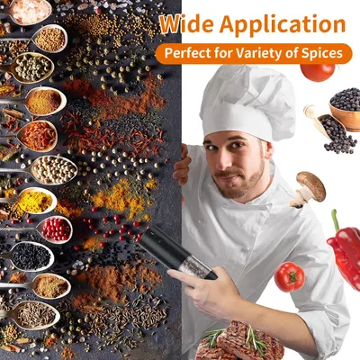 Demonstrates the wide variety of spices and ingredients the product can be used with, showcasing its versatility in cooking.