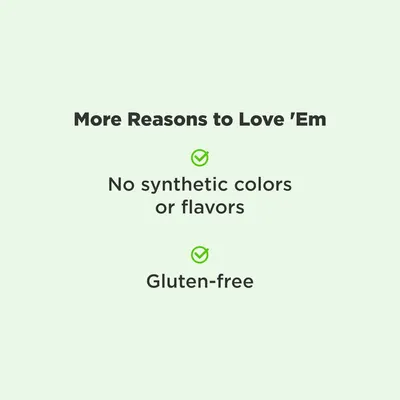 Highlights two key health-focused benefits of the product to appeal to health-conscious consumers.
