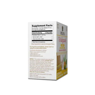 Provides detailed safety information and usage instructions for the tea product, highlighting potential risks and precautions.
