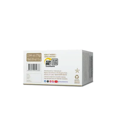 Informs customers that the product packaging is made from recyclable materials, appealing to environmentally conscious shoppers.