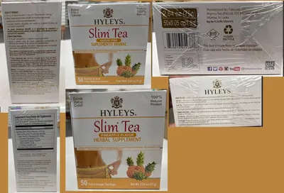 Secondary Images for Hyleys Slim Tea Weight Loss Herbal Supplement with Pineapple