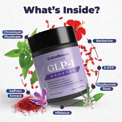 Highlights the key ingredients in the GLP-1 Booster supplement to inform customers about its composition and potential benefits. Showcases multiple benefits…