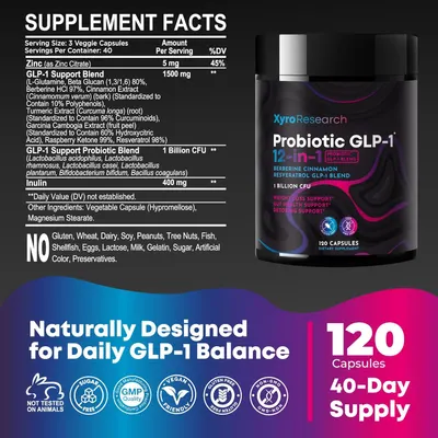 Secondary Images for GLP-1 Probiotic Weight Loss Supplement