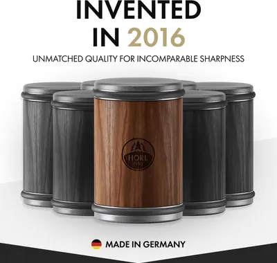 Highlights the product's German origin, recent invention, and superior quality to establish credibility and justify premium positioning.