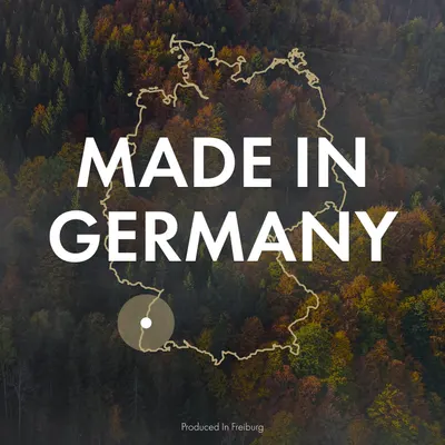 Emphasizes the product's German origin to associate it with quality and reliability.