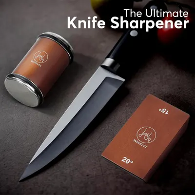 Highlights the product as the ultimate solution for knife sharpening, emphasizing its effectiveness and quality.