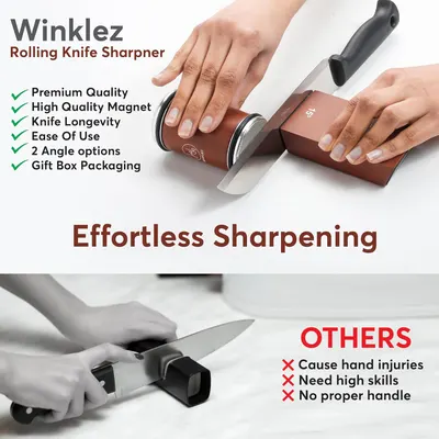 Secondary Images for Rolling Knife Sharpener with Diamond and Ceramic Discs