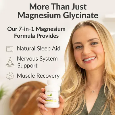 Highlights multiple benefits of the magnesium supplement to show its versatility and effectiveness for various health concerns.