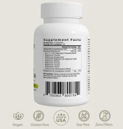 Secondary Images for BIOptimizers Magnesium Breakthrough Supplement 4.0-7 Forms of Mg: Glycinate