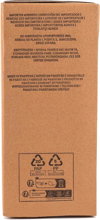 Provides recycling instructions for the product packaging to inform customers about proper disposal.