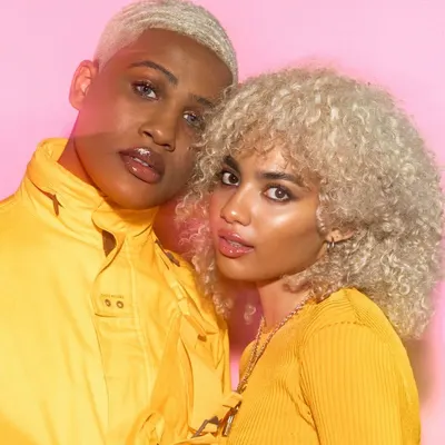Showcases the product's aesthetic appeal and versatility through stylish models, emphasizing its suitability for diverse hair types and styles.