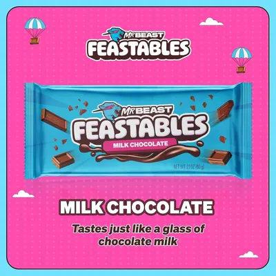 Highlights the unique flavor profile of the chocolate bar, comparing it to the taste of chocolate milk to appeal to consumers who enjoy that flavor.