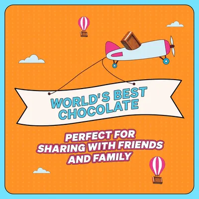 Highlights the quality of the chocolate and emphasizes its suitability for sharing with friends and family.