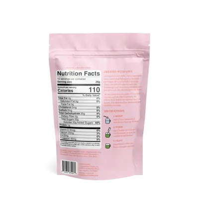 Provides step-by-step instructions on how to prepare the matcha product, ensuring customers can easily use it at home. Displays detailed nutritional information to help customers make informed…