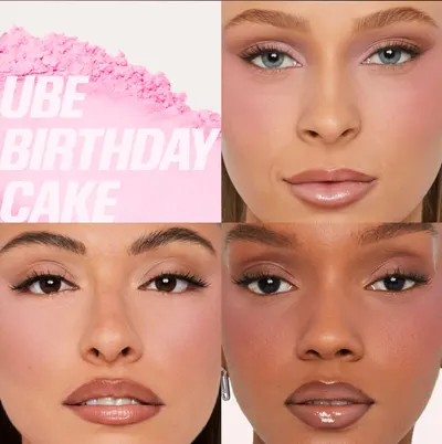 Promotes a birthday-themed makeup product, likely a limited edition or special release for celebrations. Demonstrates the product's suitability for various…