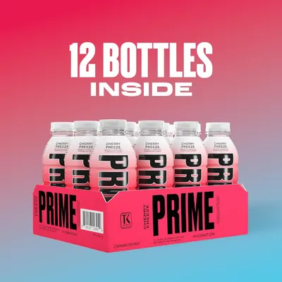 Shows the customer that they receive a full case of 12 bottles when purchasing this product, emphasizing the quantity and value.