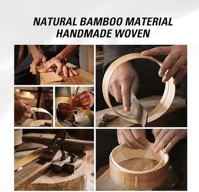 Demonstrates the handcrafted process of creating bamboo products, emphasizing the artisanal quality and natural materials used.