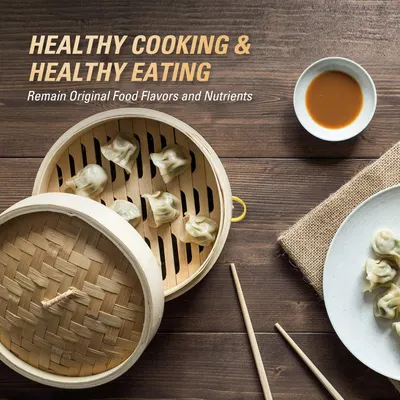 Emphasizes the health benefits of using the product for cooking, highlighting how it preserves original food flavors and nutrients.