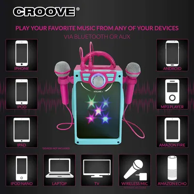 Secondary Images for Rechargeable Kids Karaoke Machine for Girls
