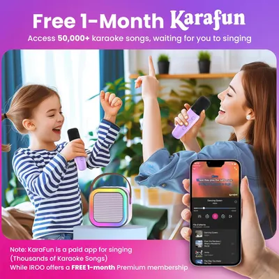 Secondary Images for IROO Mini Karaoke Machine for Kids
