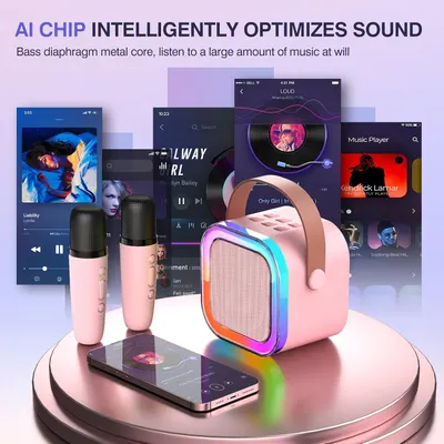 Secondary Images for Mini Karaoke Machine for Kids Ages 2-12