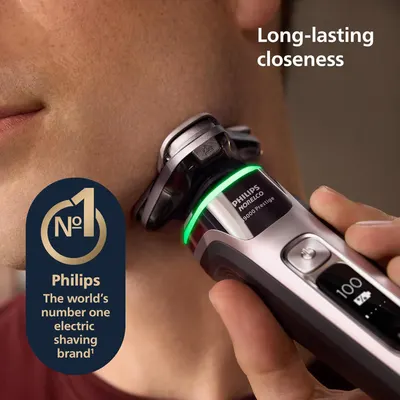 Highlights the electric shaver's ability to provide a long-lasting close shave, emphasizing its effectiveness and quality. Establishes Philips as the market leader in electric shavers, building…