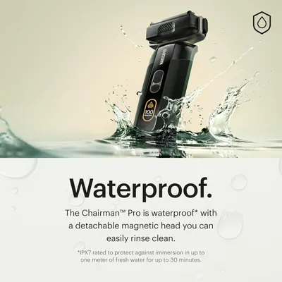 Demonstrates the product's waterproof capability to reassure customers about its durability and ease of cleaning.