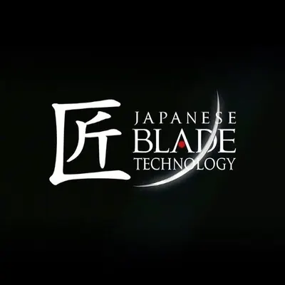 Emphasizes the brand's unique Japanese blade technology, associating the product with precision and quality craftsmanship.