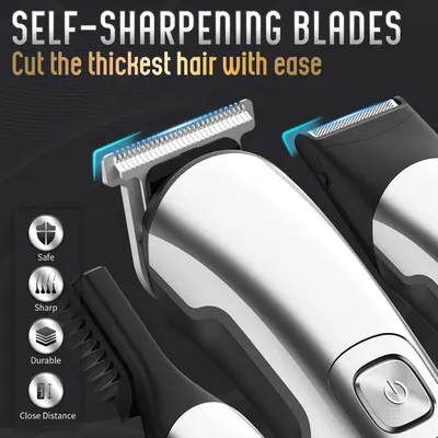 Highlights the product's self-sharpening blade feature to reassure customers about consistent cutting performance and ease of use.