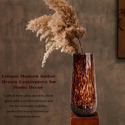 Emphasizes the vase's durability and stability for use with heavy blooms or as standalone decor.