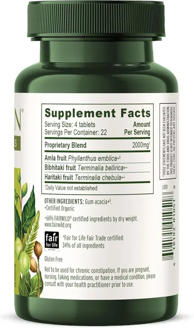 Secondary Images for Banyan Botanicals Triphala Tablets