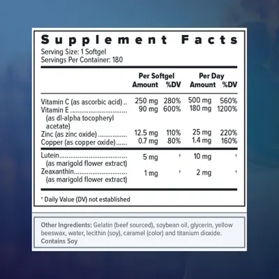 Provides detailed nutritional information and dosage for the supplement, allowing customers to understand the exact contents and recommended usage.