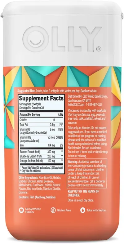 Secondary Images for OLLY Ultra Strength Brain Softgels