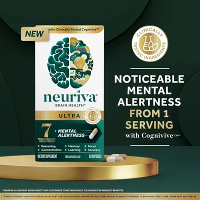 Secondary Images for NEURIVA Ultra Decaffeinated Clinically Tested Nootropic Brain Supplement for Mental…