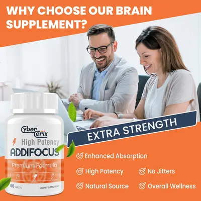 Highlights multiple benefits of the brain supplement to convince shoppers of its effectiveness and superiority.