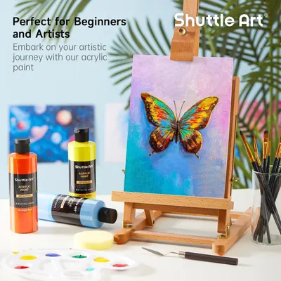 Highlights that the acrylic paint set is suitable for both beginners and experienced artists, encouraging a wide range of customers to try the product.