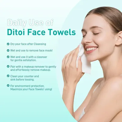 Educates customers on the various ways to use Ditoi Face Towels in their skincare routine, highlighting versatility and value.