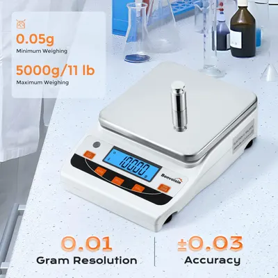 Highlights the scale's high precision and wide weighing range to appeal to users needing accurate measurements for various applications.